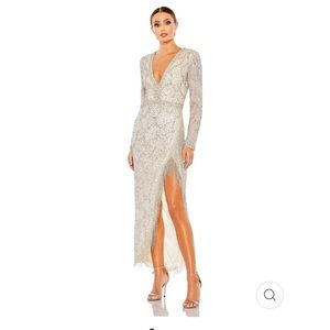 Mac Duggal beaded gown- worn once- no alterations made